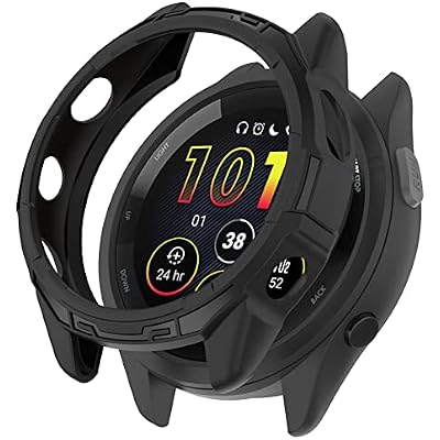 Compatible with Garmin Forerunner 265 Protective Case, Smartwatch PC Protective Cover Case Soft Shell Smartwatch Accessories