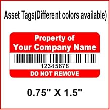 Asset Labels Permanent - Asset Tag Labels - Custom (400)