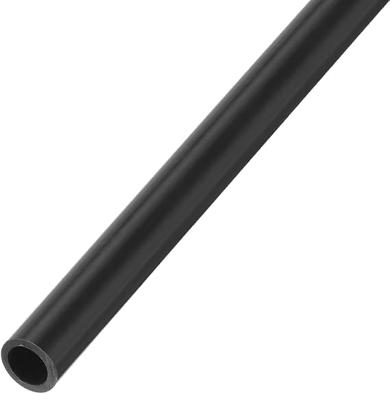 MECCANIXITY PVC Rigid Tube Round Pipe 5mm ID 7mm OD 500mm Dark Grey High Impact for Water Pipe, Crafts, Decoration, Cable Sleeve
