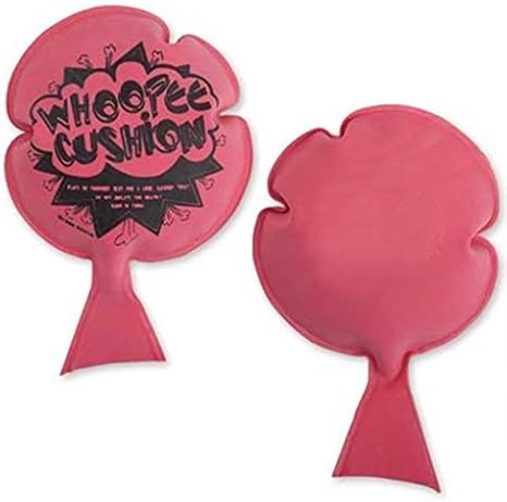 Lot of 12 Whoopie Whoopee Cushion Fart Gag Joke Trick Prank Novelty Party Favor 6"(Approx. 15 cm) Color: RED