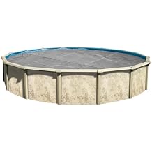 In The Swim 18' Ultra Silver Round Solar Pool Cover 16 Mil for Solar Heating Above Ground Pools and Inground Pools