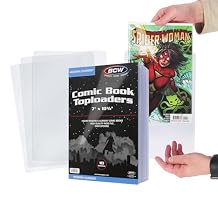 BCW Current Comic Book Top Loaders - 10 ct | Premium PVC Holders for Modern Comics | Crystal Clear Protection for Single Issues | Display, Store, Ship with Confidence | Comic Book Toploader Rigid