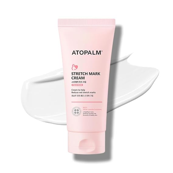 ATOPALM Maternity Care Stretch Mark Cream, 150ml 5 Fl Oz, Canola Oil Postpartum Skin Care| Pregnancy Red Lines Relief | Skin Swelling Elasticity Improvement| Gentle Body Moisturizing | Kbeauty | Pregnancy Body Moisturizer | Canola Oil Postpartum Skin Care | Elasticity Support for Dry Skin | Gentle Body Moisturizing