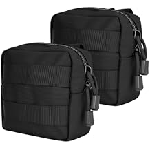 2 Pack Mini Tactical Molle Pouch, Mini Admin Compact Tool Utility Pouches, Small Admin Molle Pouches