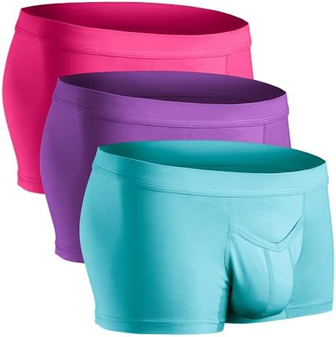 Real Men Natural Modal Pouch Boxer Briefs - ABCD Custom Pouch Size - Waist XS-5XL