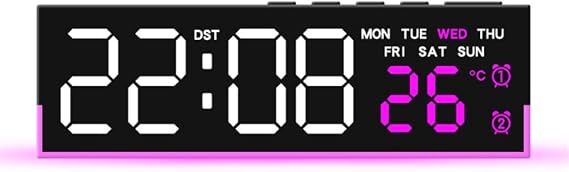 Alarm Clocks for Bedroom Digital Desk Clock for Bedside Digital Alarm Clock