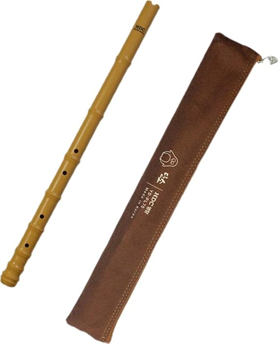 illo iLLO Youngchang Danso Korean 4 holes Traditional Wind Musical instrument Bamboo Flute Musical Instruments with Pouch Case