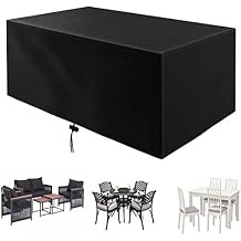 Rectangular Outdoor Furniture Cover 210x150x80cm(82x59x31inch), Waterproof Patio Furniture Cover, Tear-Resistant, Durable Windproof Dustproof Outdoor Cover for Garden