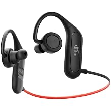 IP68 Waterproof Swimming Headphones with Mic, Stereo Sweatproof in-Ear Earphones, Noise Cancelling Headsets for Gym Running Workout, 16 Hours Playtime