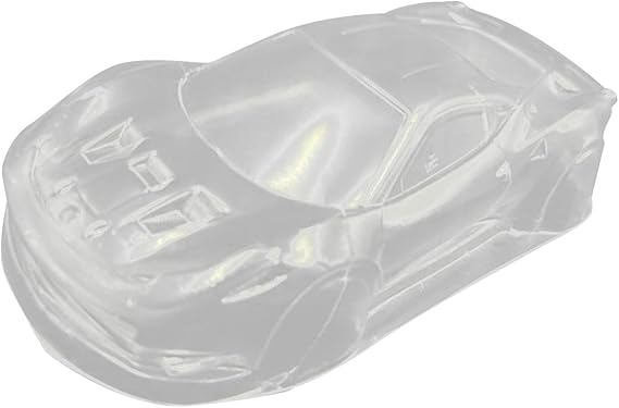 1/28 RC Car Body Shell Cover Spare Parts, Clear PC Shell, 98mm Wheelbase RC Body