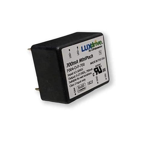 MiniPuck DC PWM Dimmable Constant Current LED Driver (500mA)