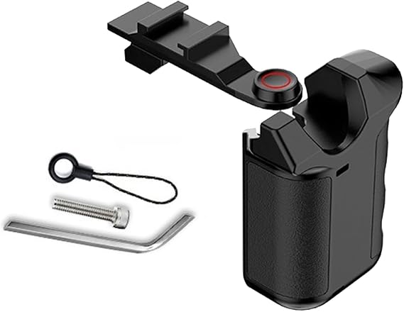 Side Handle Accessories Kit Compatible with DJI Osmo Action 5 Pro/4/3 Camera, Street Xplorer Grip Kit with Cold Shoe Shutter Extender Bar