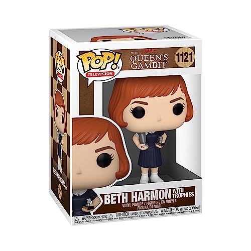 Funko Pop TV: The Queens Gambit - Beth Harmon with Trophies Collectible Vinyl Figure, 3.75 Inches - Collectable Vinyl Figure - Gift Idea - Official Merchandise - Toys for Kids & Adults - Drama Fans
