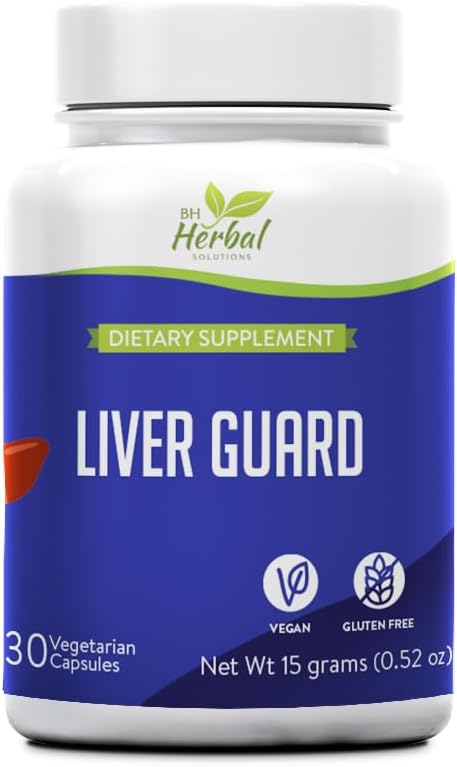 Liver Guard Supplement Supports Liver Health, Detox & Cleansing Promotes Healthy Liver Function 100% Natural and Herbal