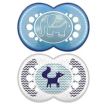 MAM Original, Nipple Shape Helps Promote Healthy Oral Development, 2 Pack, 16+ Months, Elephant