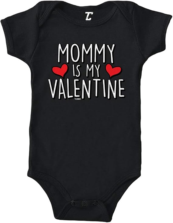 Tcombo Mommy is My Valentine - Cute Cupid Bodysuit