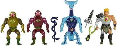 Masters of the Universe Snake Men He-Man, Slithor & 2x Snake Grunts Action Figure 4-Pack