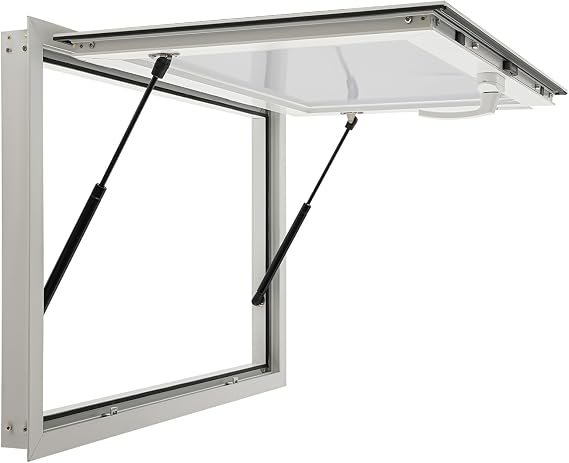 Concession Window , 50 X 30 Inch Food Truck Service Window, Aluminum Alloy Food Truck Window Concession Stand Serving Window Concession Awning Door w/ Hooks for Trailer, RV, Camper