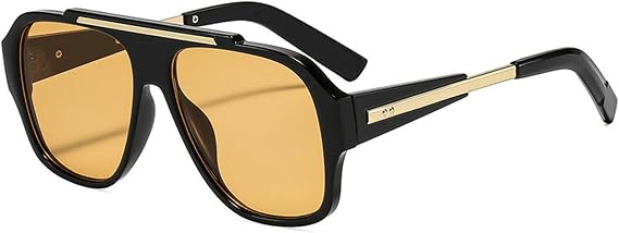 COTIA Fashion Pilot Square Sunglasses for Women Men Classic Retro 90s Sun Glasses Personality Trendy Eyewear