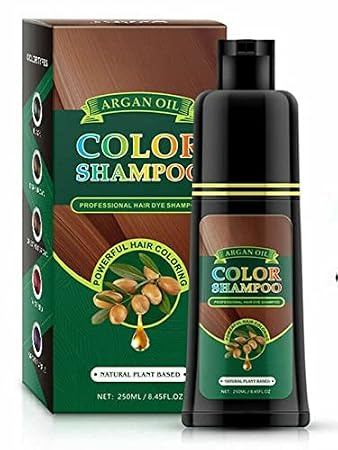 Maani Argan Oil Hair Color Shampoo - Dark Brown, 500 ML: Instant Fast Acting Long Lasting Signature Hair Dye, Ammonia-Free, Nourishing, Shining, Professional, Easy to Use, Salon Quality