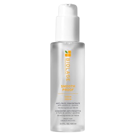 Biolage Smooth Proof Serum - Hydrates & Heals Brittle Strands, Frizz Control Hair Serum, For Frizzy Hair, With micro-dosed Camellia Oil & Glycerin