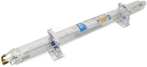 BLUETIMES 80 Watt CO2 Laser Tube Max 100W Power Glass Laser, Length 1250mm Dia 80mm with Enhanced Brass Head and Borosilicate Glass for Laser Cutting Engraving Machine Replacement Tube
