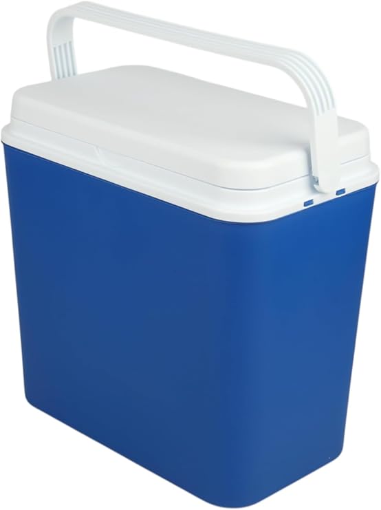 Cool Box 24L OR 30L Lightweight Portable Ice Cooler with Handle & Lid, Insulated Cooler Box for Camping, Picnic, Beach & Travel, Keeps Food & Drinks Hot or Cold