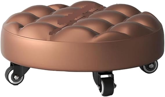 Low Floor Chairs Work Stools with Casters Car Repair Working for Home Outdoors Garage(Coffee)