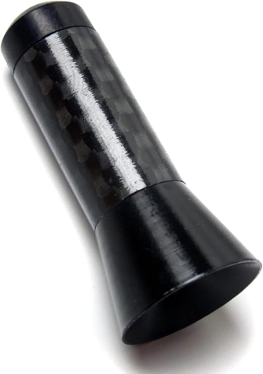 1.4 inch 3.5 cm Carbon Fiber Short Antenna, AM/FM High Sensitivity, Universal Stubby Radio Antenna for Toyota, Honda, Nissan, etc | 全長わずか 3.5cm のカーボンファイバーショートタイプで、車外をスッキリスポーティにドレスアップします。