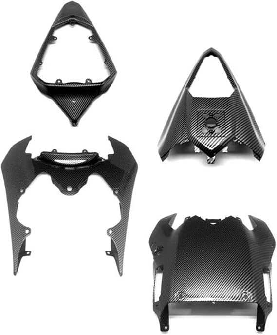for Ya&maha YZF R6 YZFR6 YZF-R6 2008-2016 Upper Lower Rear Tail Section Cowl Fairing Parts ABS Carbon Fiber Finish Backseat Kit Rear Tail Fairing Bodywork
