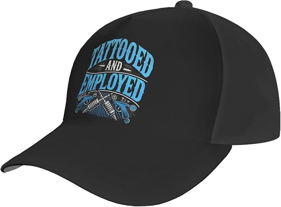 Adjustable Trucker Golf Cap Breathable Tattooed and Employed Baseball Cap