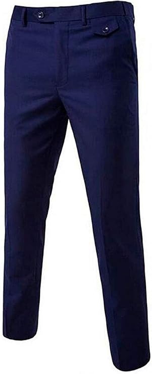 Men's Slim Fit Dress Pants Wrinkle-Free Flat Front Suit Pants Stretch Casual Pants Comfort Dress Trousers