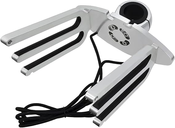 Made Wakeboard Rack, Polished Aluminum Wakeboarding Tower Holder, Adjustable Angle Base to Level with Boat, Clamp Fits Tubing Sizes: 1 3/4", 1 7/8", 2", 2 1/4", 2 3/8", 2 1/2"