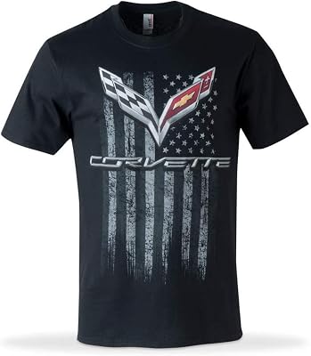 C7 Corvette American Legacy Mens T-Shirt X-Large, Black