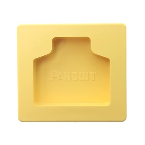 FiberRunner Cable Routing System, 2 X 2, END CAP, Yellow