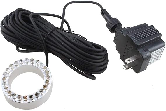 24 White LED Submersible Fountain Ring Light