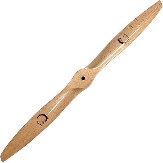 XOAR PJA 18 Inch 2 Blade RC Airplane Propeller Wood Prop for Gasoline RC Planes (18x6 Pusher)