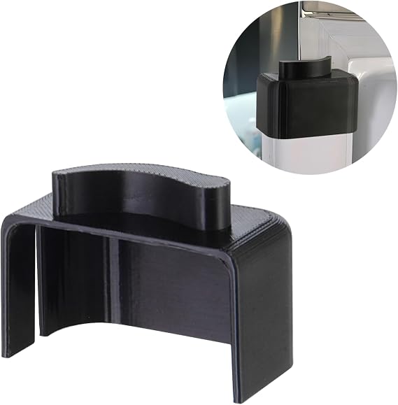 HUIKANGSHENG Refrigerator Door Flap (Mullion) Repair Parts Black, Compatible with RF28HDEDBSR,Compatible with Samsung