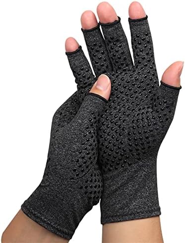 Arthritis Gloves for Women & Men, Copper Compression Gloves Breathable & Moisture Wicking for Relieving Carpal Tunnel Aches, Rheumatoid Pains, Joint Swell