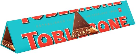Toblerone Milk Chocolate, Honey and Almond Nougat with Crunchy Almonds, Large Gift Bar, Made with Swiss Milk, Perfect for Gifting or Sharing, 360 g (Pack of 1)