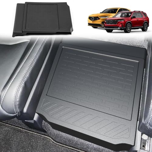 Removable Middle Seat Floor Cover for 2023-2025 2026 Honda Pilot Removable 2nd Row Middle Seat EliteTouringBlack EditionEX-L 8 Passenger and 7 Passager 2020-2025 2026 Acura MDX Accessories