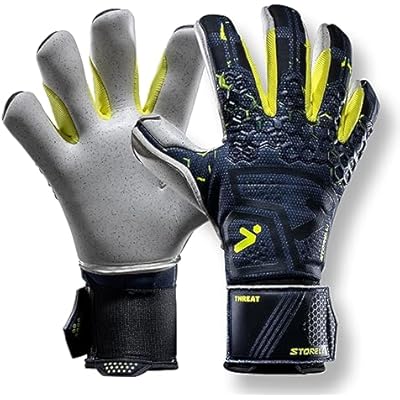 Storelli Silencer Goalkeeper Gloves, with Removable Finger Spines, High-Impact Hand Protection, Soccer Accessories