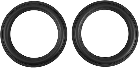 8" Speaker Rubber Woofer Subwoofer Surround Rings Replacement Parts for Speaker Repair or DIY (2 Pieces)