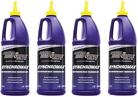 Royal Purple 01512 Set of 4 Synchromax Manual Transmission Fluid 1-Quart Bottles