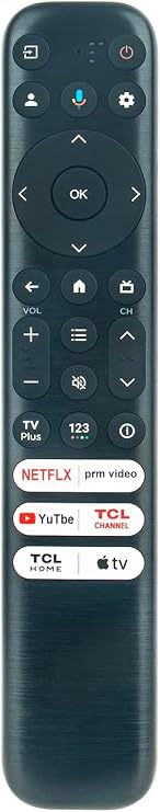 RC813 RC813-FMB1 RC813FMB1 RC813 FMB1 RC902 Voice Replacement Remote Control Compatible with TCL Mini 8K Smart TV 65R646 55R646 75S546 65S546 55S546
