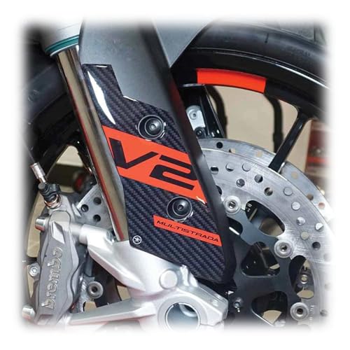 labelbike - 3D Stickers Motorcycle Fender Mudguards Protection and Decoration in Resin Compatible with Ducati Multistrada V2s 950 from 2021