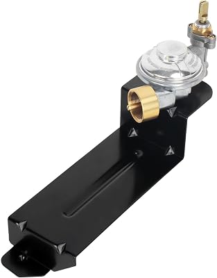 LSBABQ 64865 Gas Grill Contorl Valve Regulator for Weber Q2000 and Q2200 Series, Valve Regulator Replacement Parts for Weber 54060001, 396002, 566001, 566002 Gas Grills Assembly
