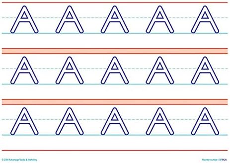 Raised Line Paper Manuscript Upper Case Letter Set