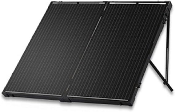 Renogy 200W 12V Portable Solar Panels Suitcase with Waterproof 20A Charge Controller, Foldable 200 Watt Solar Panel W/Adjustable Kickstand, Solar Charger for Power Station, RV, Camping, SUV, Off Grid | N-Type Solar Suitcase with 20A Charge Controller for 12V Battery & Power Station, Tempered Glass for RV, Off-Grid