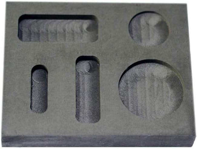LLF Graphite Casting Ingot Mold Metal Refining Scrap Bar Coin Combo 14 12 1 oz